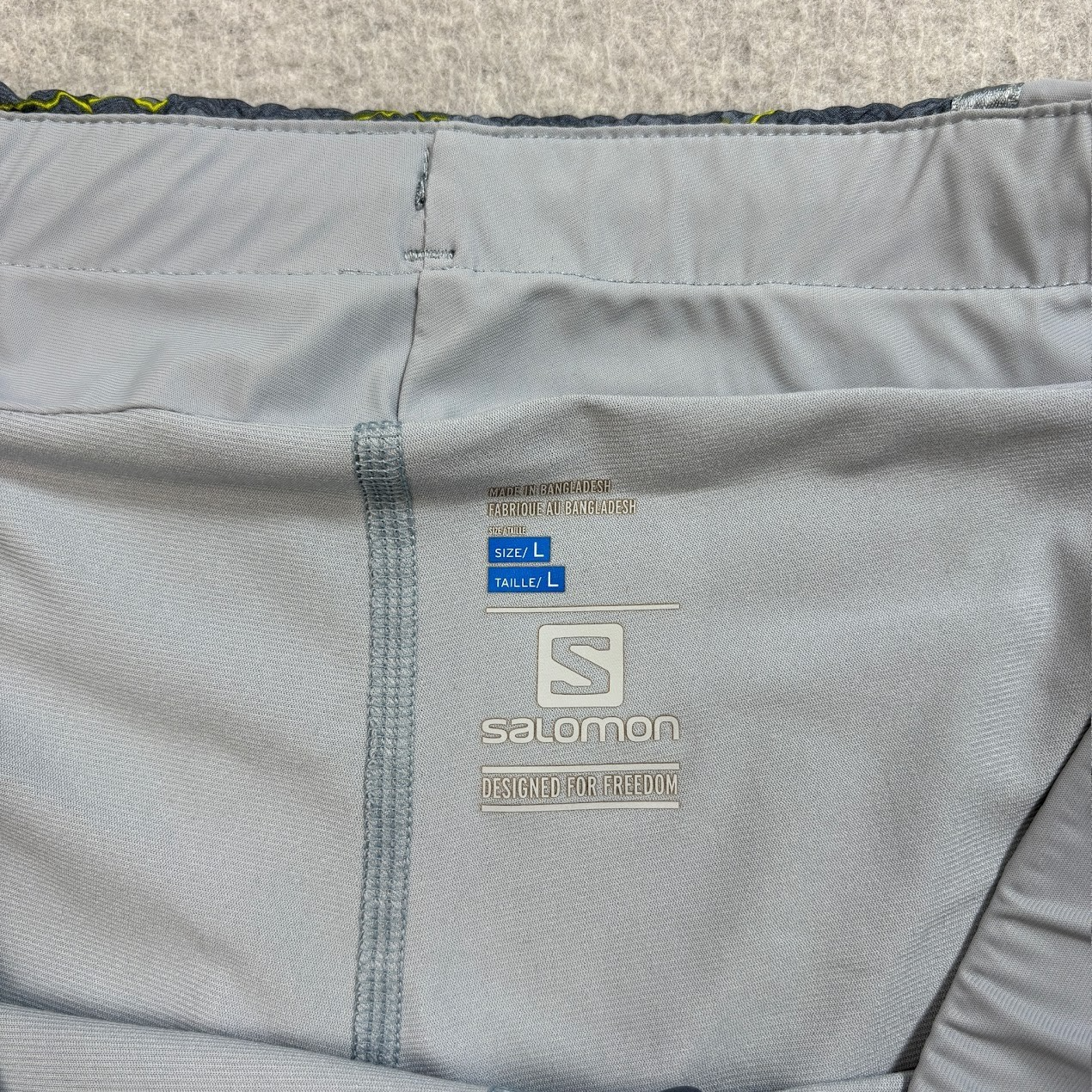 Salomon Shorts Donna L Grigio Pelle Avanzata Attiva Secca Corsa Outdoor Basic Escursione