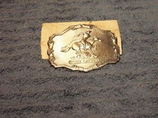 Belt Buckle Pony Express   Bronze