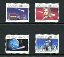 C118 Samoa 1986 Comète Spatiale 4v. MNH
