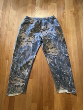 Vintage 90s Jerzees Outdoors Camo Sweatpants Medium Mossy Oak Breakup Made USA