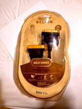 Belkin Gold Series IEEE 1284 Printer Cable DB25 Male 10ft New