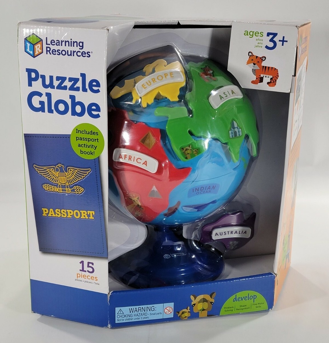 Learning Resources Puzzle Globe, 3D Geography Puzzle, Fine Motor