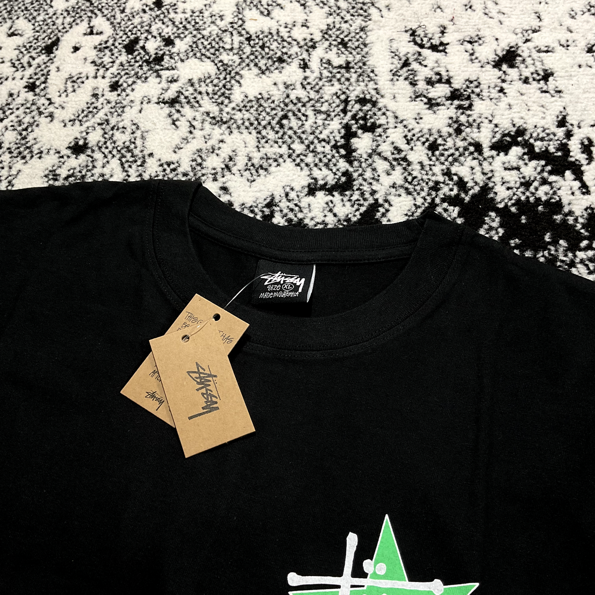 BRAND NEW STUSSY STAR PIGMENT DYED TEE IN BLACK - XLARGE | eBay