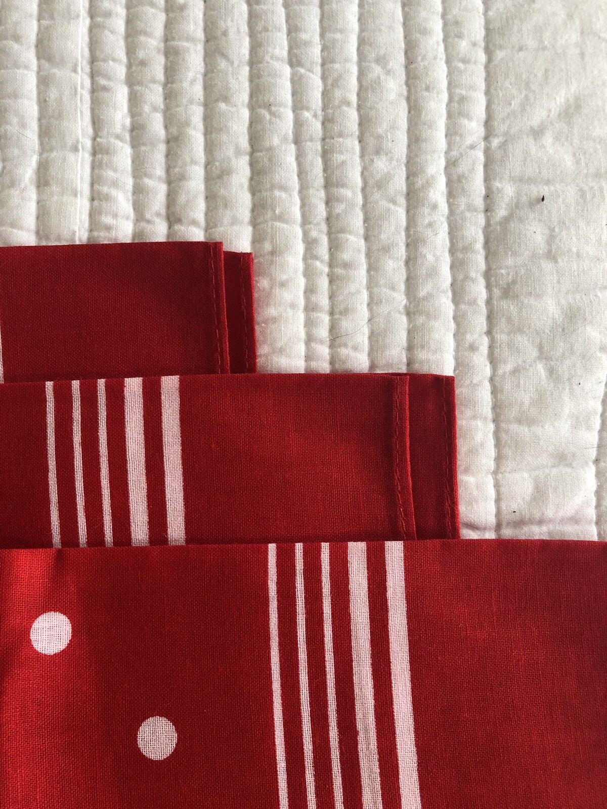 Cotton Handkerchief Men’s Enormous Spotted Cotton Hankies, Set Of 3 Red