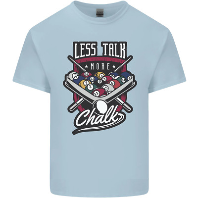 Less Talk More Chalk lustiges 9-Ball Pool Kinder T-Shirt Kinder