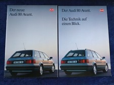 AUDI 80 Avant, Avant quattro Prospekt 06.1992 + technische Daten