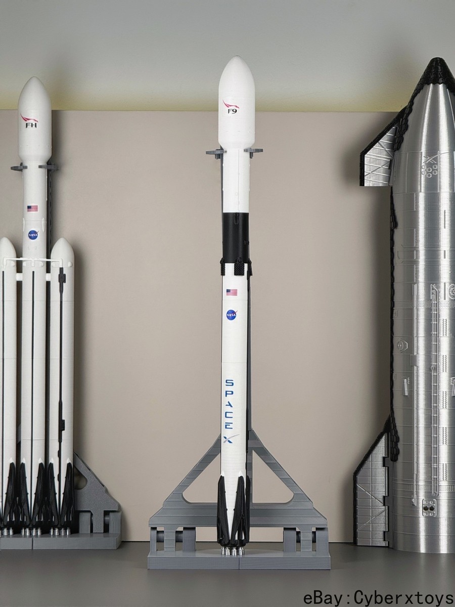 1:144 NASA SpaceX Falcon 9 F9 Strong back Rocket Model Set