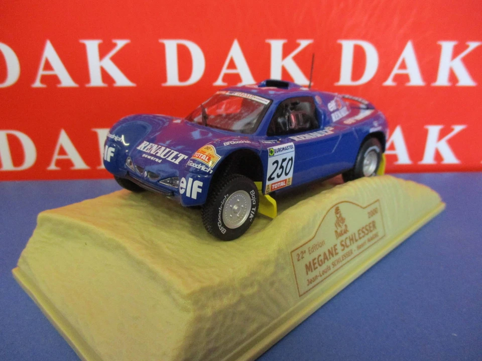Die cast 1/43 Modellino Auto Renault Megane Schlesser Paris Dakar 2000 by Norev - Immagine 2 di 3