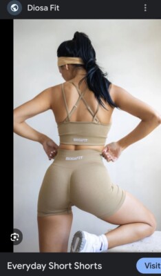 DIOSA FIT Everyday Short Shorts Size Small light Sage Stretchable