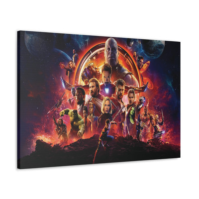 Avengers Leinwand Marvel Spiderman Iron Man Thor Cpt Amerika Thanos Wandbild Dekor