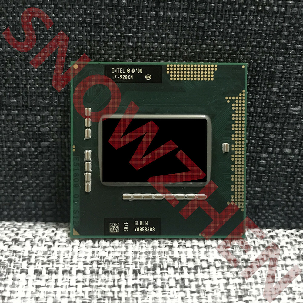 Intel Core i7-920XM CPU Quad-Core 2.0GHz 8M SLBLW Socket G1