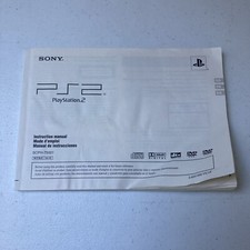Instruction Booklet Manual Sony PlayStation 2 Slim Console PS2 System SCPH-75001