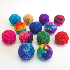 5 Handmade Hacky Sacks Toys Juggling Balls Stress Balls Magic balls
