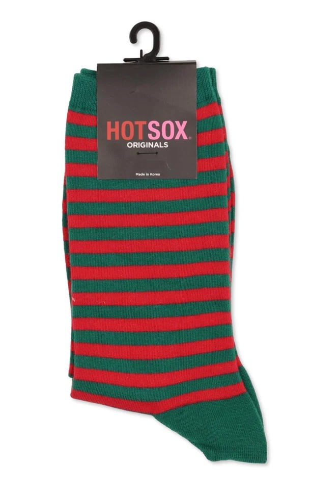 Lo último Sox ESF16222 Mujeres Clásico Novedad Moda Informal Calcetines Rayas Rojo/Verde OS Foto 3 de 3