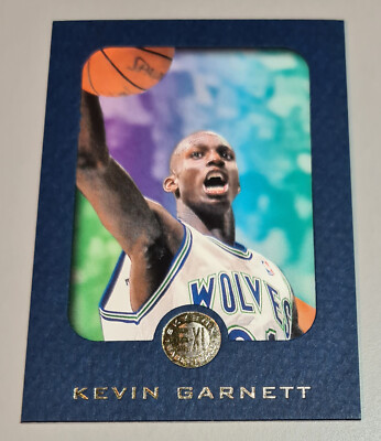 Kevin Garnett # 49 Blue ROOKIE Karte A 95-96 Skybox E-XL NBA Timberwolves Mint