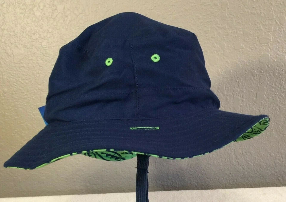 Sombrero para el sol para niños, Banana Boat, UPF 50+, reversible, verde selva/azul marino, envío gratuito Foto 4 de 4
