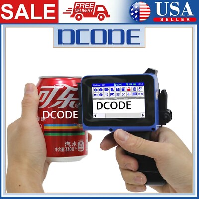 Portable Mini Printer Handheld Inkjet Printer Text QR Barcode **USA*SELLER**