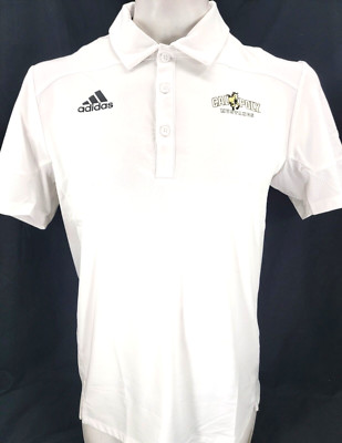 NEW Cal Poly Mustangs White Adidas Under The Lights SS Polo Shirt Men's S