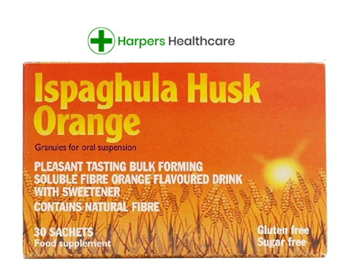 Ispaghula Husk Orange Granules Sachets - 120 Sachets ( 4 boxes) (LIKE FYBOGEL)