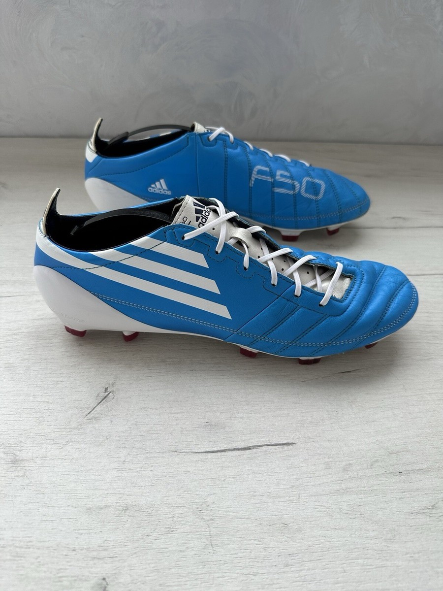 Adidas F50 Adizero FG Blue Football Cleats Boots Leather