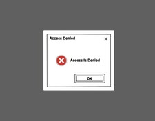 Access Denied Sticker Error Waterproof Funny Quote CPU Gift NEW