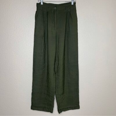 IL Vento & La Seta Made in Italy Women s Olive Green Casual Pants