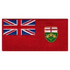 ONTARIO FLAG PATCH CANADA EMBLEM Canadian Province embroidered iron-on BADGE new