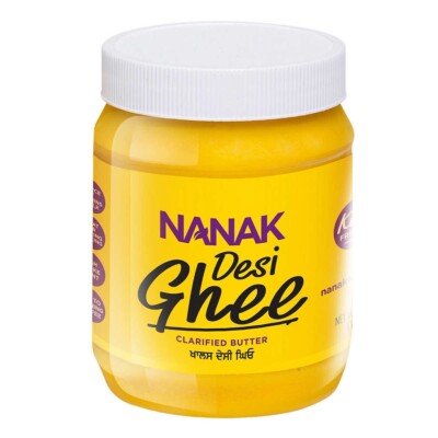Nanak Pure Desi Ghee Clarified Butter Indian Cooking Baking, 56 Ounces 3.5 lb