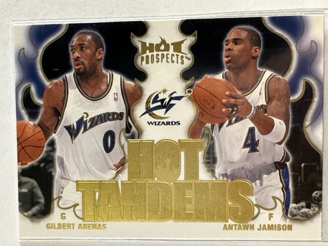 2008-09 Hot Prospects Hot Tandems Card #HT20 Gilbert Arenas/Antawn Jamison - Bild 1 von 1