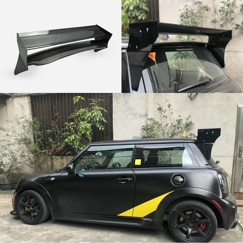 Rear Roof Spoiler Wing Lip Exterior Kit(Aluminmum End Cap) For Mini