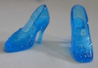 Disney ELSA Barbie Doll's Blue TRANSLUCENT GLITTER SHOE Frozen Ice Queen Target — photo 1