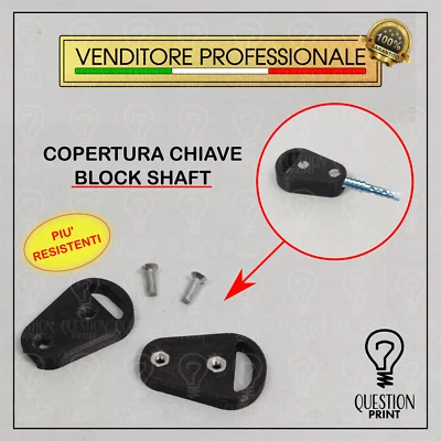 QUESTIONPRINT KEY COVER BLOCK SHAFT COVER HEAD REPLACEMENT KEYCHAIN PLASTIC