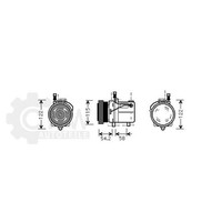 AVA Quality Cooling Kompressor Klimaanlage FüR BMW 3Er Compact Z3 Roadster