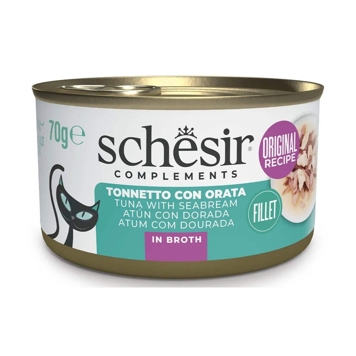 SCHESIR TONNETTO CON ORATA IN BRODO 70 GR