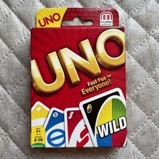 Mattel UNO Card Game with Customizable Wild Cards New Sealed