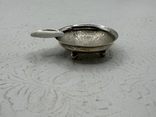 Vintage Thomae Co Sterling Silver Personal Ashtray Art Deco Guilloch&eacute; No Mono