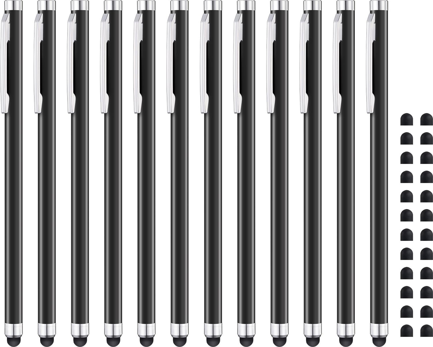 12-Pack Matte Black Linfanc Stylus Pens for Touch Screens-image