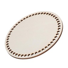 Crochet Basket Base 5.5 Inch Round Wooden Crochet Bag Bottom Unfinished Wood ...
