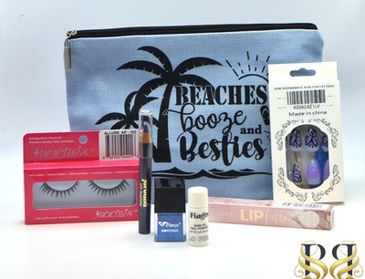 Beaches, Booze & Besties Gift Set - Blue