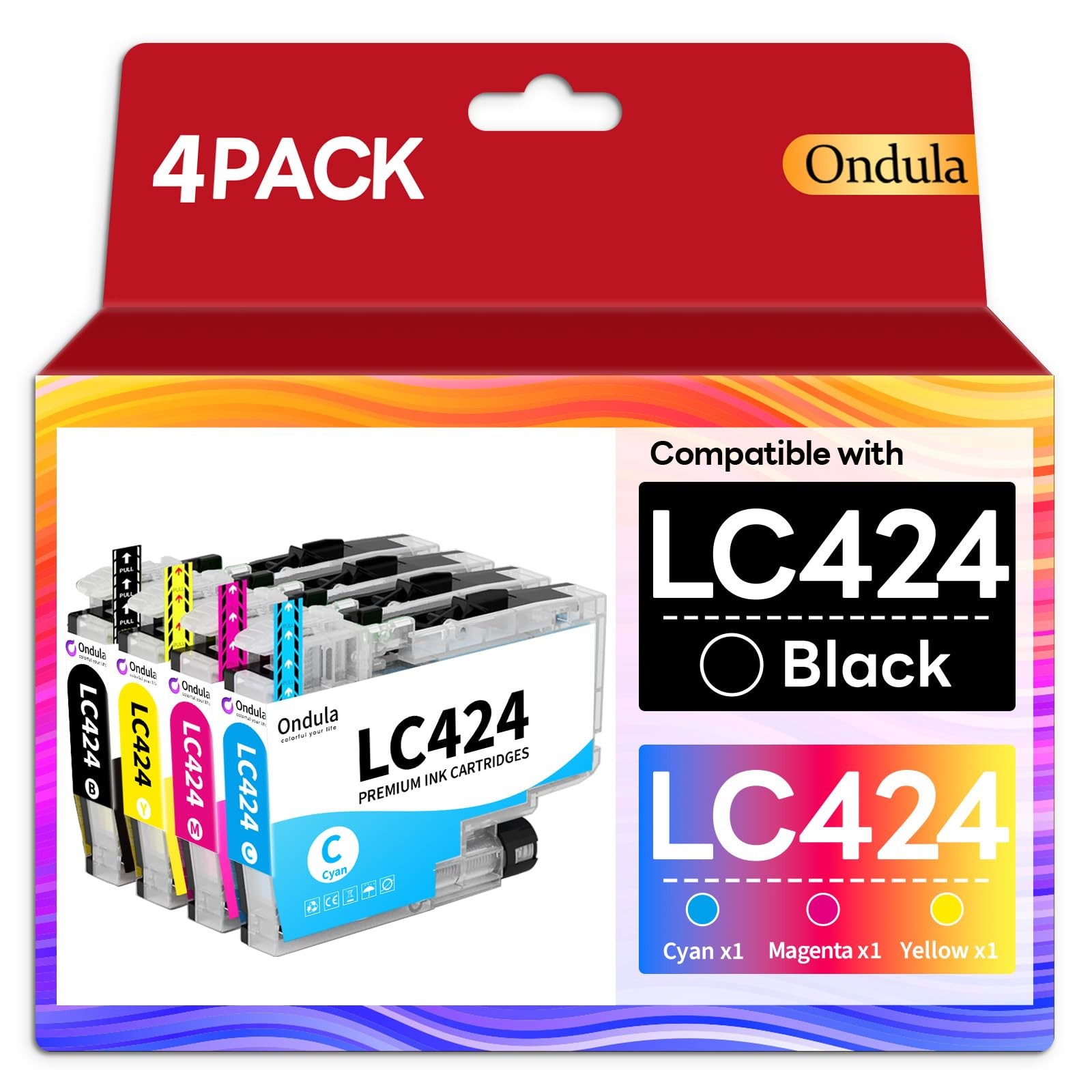 Cartouches LC424 anti-obstruction pour résoudre les problèmes d'encre sèche