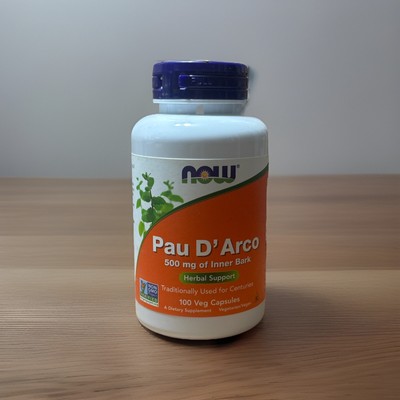 Pau D' Arco 500 mg 100 Caps By Now Foods