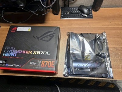 ASUS - ROG CROSSHAIR X870E HERO (Socket AM5) AMD X870 ATX DDR5 Wi-Fi Motherboard