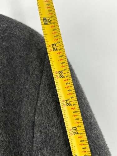Vintage Adams Row Gray Wool Overcoat Made in Yugoslavia Men's Coat Jacket image 6