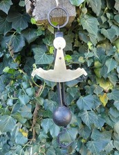 Ancienne balance ROMAINE XIXème 40Kgs poinçonnée, monogrammée B.E, très bel