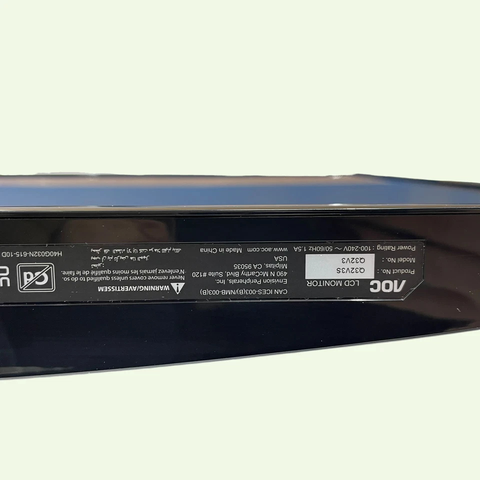 AOC Q32V3S 32" IPS Monitor 2560x1440 4ms 75 Hz Black FreeSync #FS7384 (TC) - Image 4 of 4