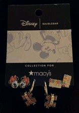 Disney Baublebar Earrings Minnie Mouse Cheer Three Pair Pierced 2024 New