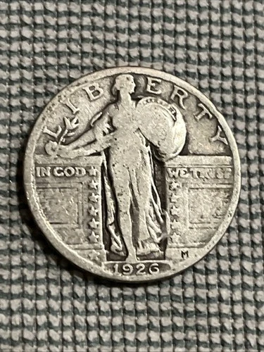 1926 P Standing Liberty Quarter Very Good 90% Silver