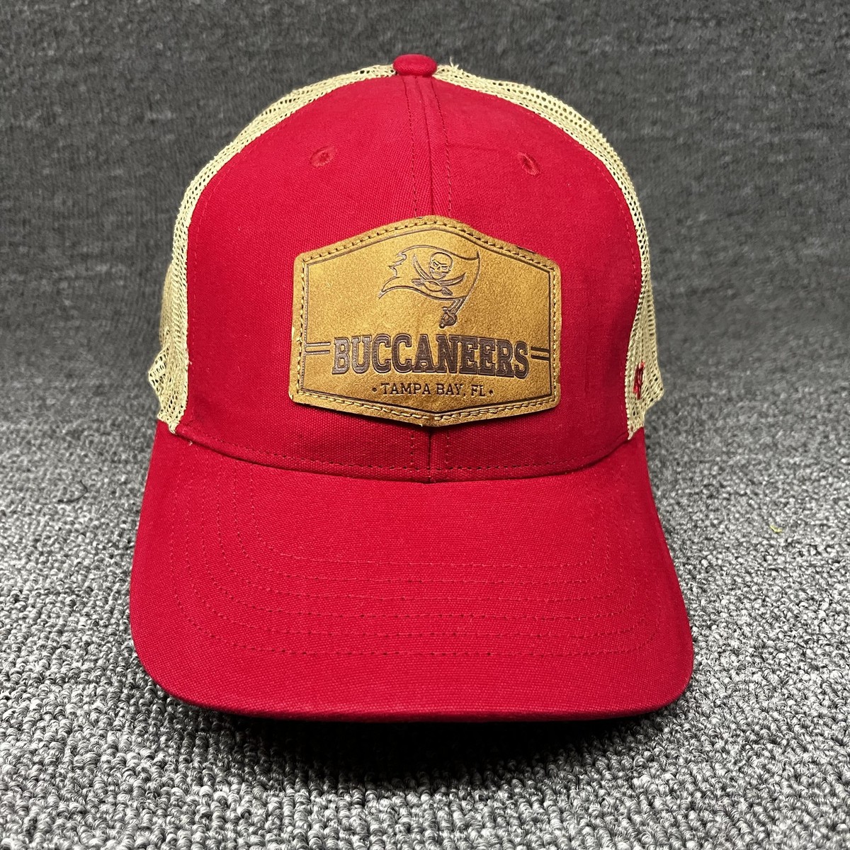 Tampa Bay Buccaneers '47 Brand Canteen Relaxed Trucker Hat Red Tan Adjustable