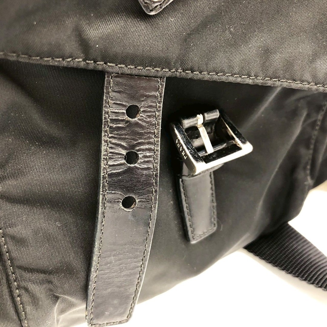 PRADA shoulder bag belt nylon black ladies men s vintage brand fashion used thumbnail 9