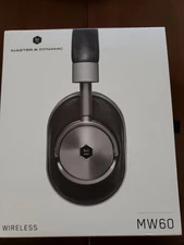 Master & Dynamic MW60 Wireless Premium Leather Over Ear Headphones - Black